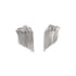 A pair of silver fringe earrings sparkle against a clean white background, showcasing their cascading chain design adorned with tiny cubic zirconia stones.