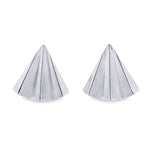 Triangle Folded Fan Earrings (L396A)