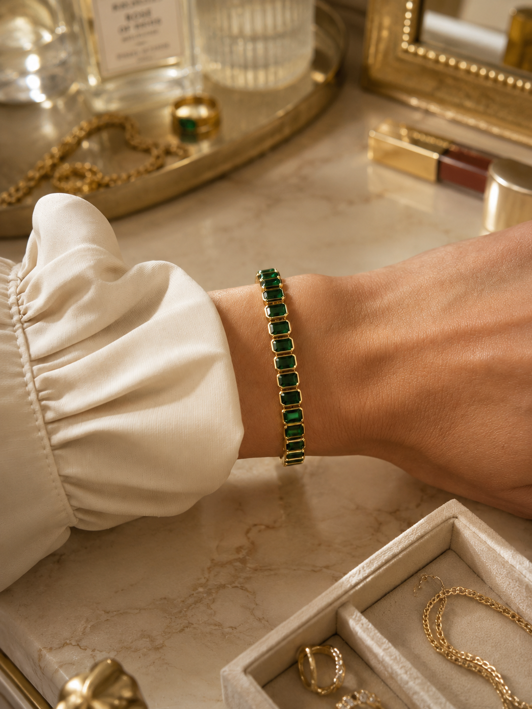 Elevate your elegance with this 6mm tennis bracelet, featuring a stunning blend of colorful and clear cubic zirconia stones