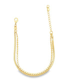 Herringbone Snake and Disc Chain - Necklace/Bracelet (H242)(I592)