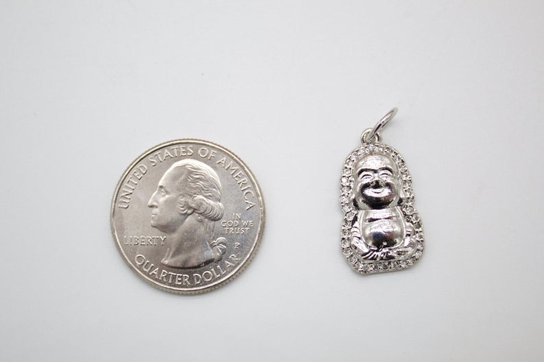 18K Golf Filled Buddha Charm