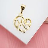 18K Gold Filled Love Mom Pendant (A87)