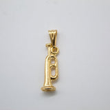 18K Gold Filled Trumpet Charm