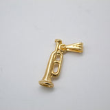 18K Gold Filled Trumpet Charm