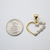 18K Gold Filled Heart Pendant