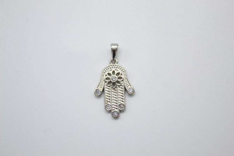 Dainty Gold Hamsa Hand Charm 18k Gold