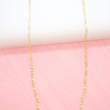 18K Gold Filled 1mm Link Figaro Chain (F73)