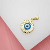 18K Gold Filled Evil Eye Pendant