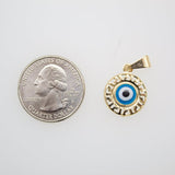18K Gold Filled Evil Eye Pendant