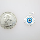 18K Gold Filled Evil Eye Pendant