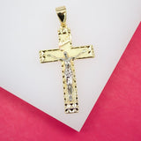 18K Gold Filled Jesus Inri Cross Crucifix (A111)