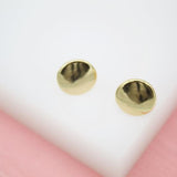 18K Gold Filled Small Circle Stud Earrings Minimalist
