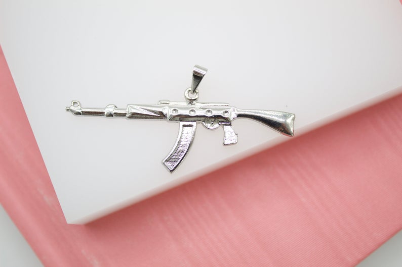 1pc Luxury Style Ak47 Gun & Artificial Pendant Necklace For Women | SHEIN  USA