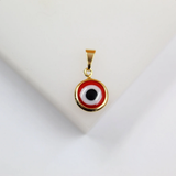 Blue Evil Eye Enamel Charm Pendant | Gold Evil Eye Charm (A259)