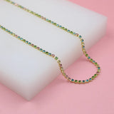 Delicate Multicolor Round Multicolor Zirconia Stone Choker necklace