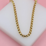 18K Gold Filled Rounded 5mm Box Chain (H49)