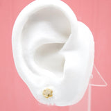 18K Gold Filled Simple Flower Outlined Stud Earrings (L151-152)