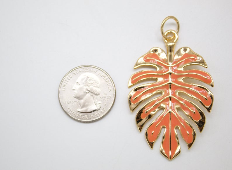 18K Gold Filled Leaf Pendant