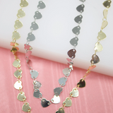 18K Gold Filled Hearts Choker For Wholesale Necklace Dainty Jewelry Making Supplies (G37)