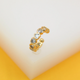 Gold Filled CZ Heart Shaped Ear Cuffs