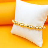 18K Gold Filled Beaded Adjustable Bracelet