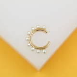 Gold Filled Pearl Beads Ear Cuffs