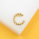 Gold Filled Beaded Hoop Ear Cuffs