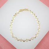 18K Gold Filled Double Fringe Bracelet (I249)