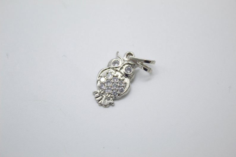 18K Gold Filled Owl Pendant