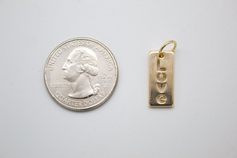 18K Gold Filled Dainty Love Gold Pill Bar