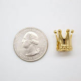 18K Gold Filled Crown Pendant