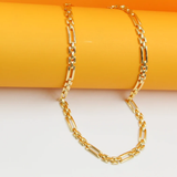 Designed Figaro Watch Link Chain For 18K Gold Filled 5mm Watch Link Finished Chain Choker (F69)