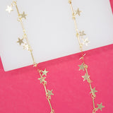 18K Gold Filled Small Star Pendant Dainty Delicate Choker Necklace (G202A)