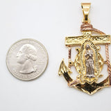 Virgin Mary Cross Anchor Pendant (A122)