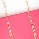 18K Gold Filled 4mm Figaro Chain (F67)