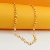 18K Gold Filled Thick Cable Link Chain Necklace | Link Chain Necklace | Cable Chain Necklace (F101)
