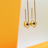 Beaded Fish Hook Push Back Earrings (K286)