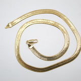 18K Gold Filled 8mm Herringbone Snake Chain (H38)