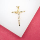 18K Gold Filled Jesus Cross Crucifix Pendant Charm