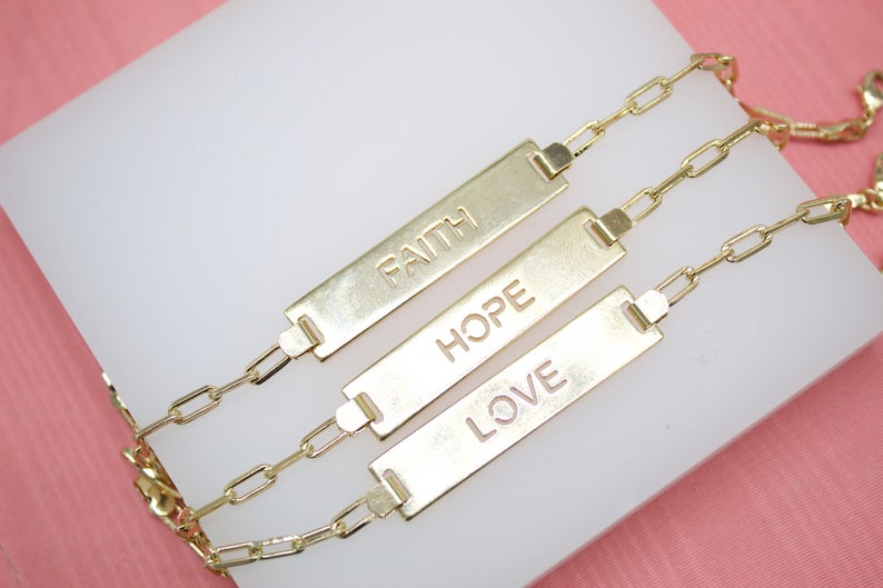 Faith Hope Love Bracelet – Pomaika'i Gifts
