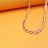 18K Gold Filled Twisted Chain Necklace (H92)