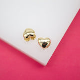18K Gold Filled Small Heart Shaped Huggies Wrap Earrings (L250)