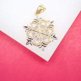 18K Gold Filled Snow Flake Pendant (A135)