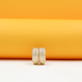 Zirconia Thick Huggies For 18K Gold (L295)