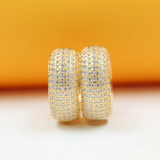 Zirconia Thick Huggies For 18K Gold (L295)