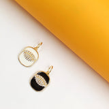 Gold Evil Eye Pendant With Zirconia Lashes For 18K Gold Filled
