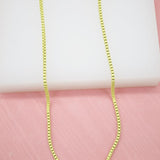 18K Gold Filled 1mm Colorful Enamel Box Chains (G203-204)