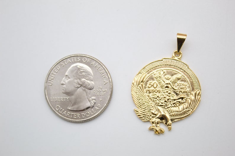 18K Gold Filled Eagle American Coin