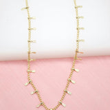 18K Gold Filled Dainty Fringe Choker Chain (G48)