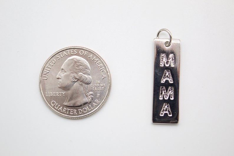 18K Gold Filled CLOSED MAMA Pendant (A55)